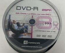 Mirror Dvd-R Spindle of 25 Writable Disc 4.7GB
