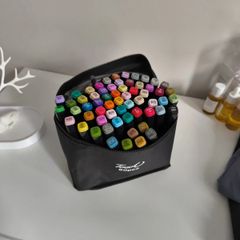60 Dual tip Alcohol Coloured Markers Pen AIBAO