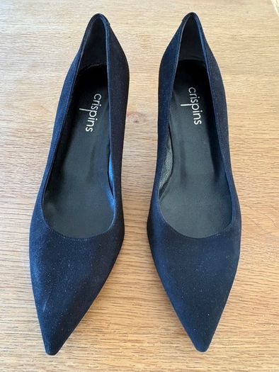 Black Suede Crispins Womens Medium heel shoes Size 9 (43)
