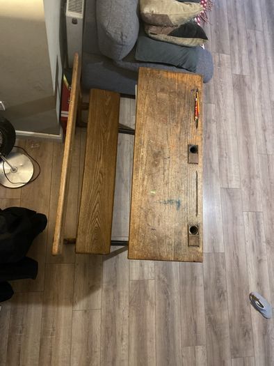 Vintage school desk