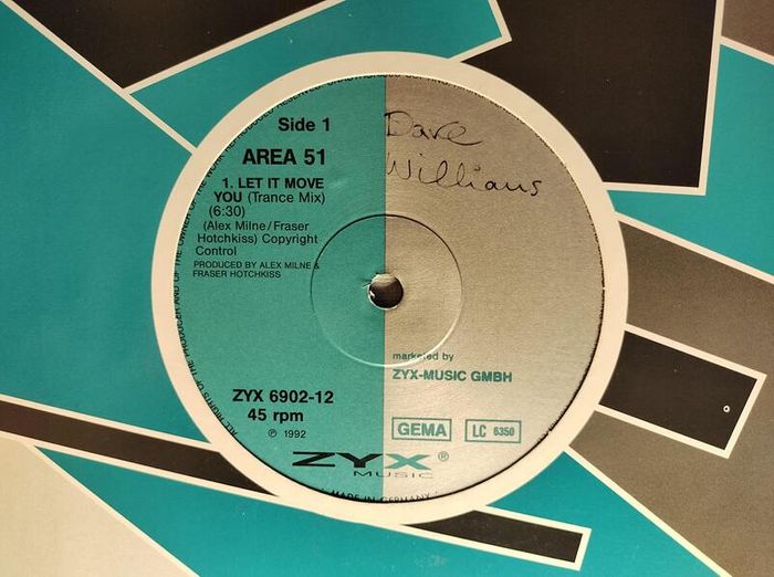 Area 51 - Let It Move You - Zyx Music - Quality German Pressing! Legendary Vocal Piano Trance Beast!!