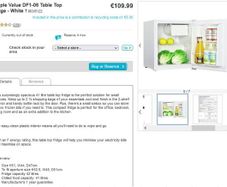 Table top fridge
