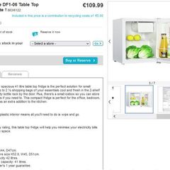 Table top fridge