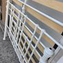 4ft 6 white metal bed frame Image 2