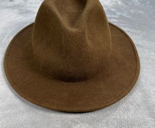 Aurega Fine Felt 100% Wool Hat - Fedora Shape - Crushable Water Repellent -