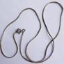 Vintage 925 Sterling Silver Slim Cobra Necklace length 18" - 4,3g Image 2