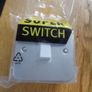 Double Pole Metal Clad Switch & Surface Box x 3 for sale Image 3