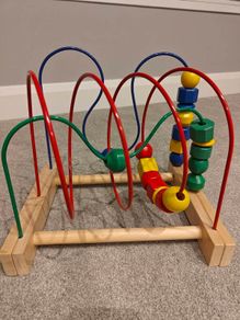 Ikea mula wooden bead Rollercoaster toddler toy