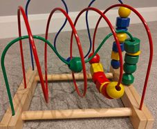 Ikea mula wooden bead Rollercoaster toddler toy
