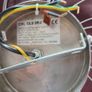 Vintage Pop Art Chrome Swirl Flush Ceiling Light Image 4