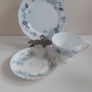 Beautiful Vintage Mix and Match Bone China 21 Piece Teaset in Shades of Pale Blue Florals Image 6