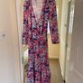 Ladies NEW Occasion Midi Wrap Dress Size 10 Image 4
