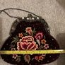Velvet Floral Embroidery Evening Bag Image 4