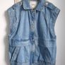 Ba&sh Denim Sleeveless Jacket Size 1 Image 6