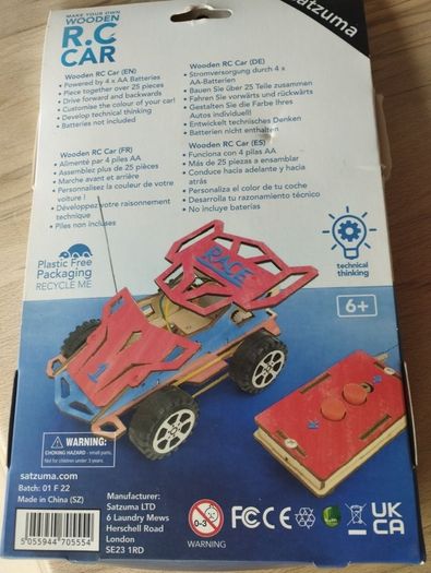 Wooden R.C. Car kit