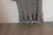 black and white dress