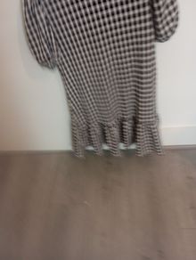 black and white dress