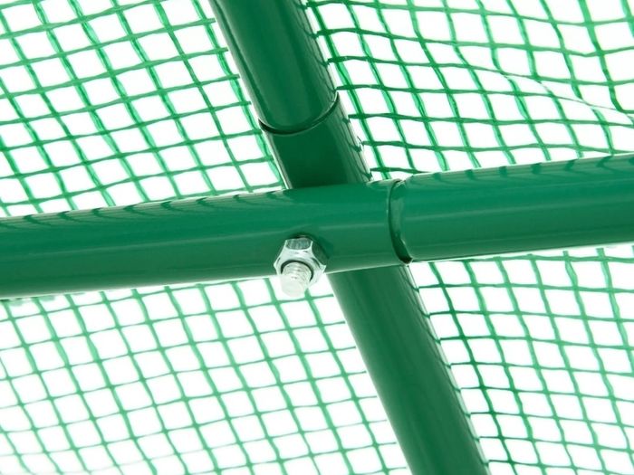 Reinforced Walk in Polytunnel Greenhouse with Roll Up Door, Galvanised Steel Frame and Zipped Door Windows, 2.5 x 2 m