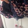 Navy & pink butterfly tulle dress age 6-7 Image 2