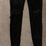 H&M black rip jeans Size 10 Image 3