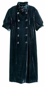 H & M Studio Rare Velvet Shortsleeved Coat/Coatdress NWT Size UK 10