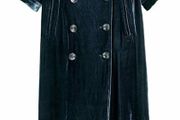H &amp; M Studio Rare Velvet Shortsleeved Coat/Coatdress NWT Size UK 10