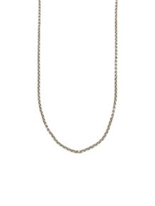 925 Vintage Sterling Silver Long Belcher Chain