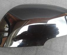 Renault Fluence Mirror cover left hand side 2009 2010 2011 2012 2013 2014 2015 2016 2017, original part finished in black metallic