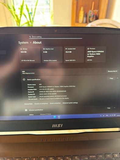 Gaming Laptop MSI Katana RTX 4070