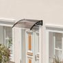NEW SALE | Curved Window Door Canopy Aluminium Rigid Plastic Polycarbonate Fixed Outdoor Awning Modern Design UV Water Rain Resist Image 5