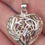 Tree of Life Filigree Sterling silver Love heart pendant set Image 4