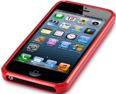 New Iphone 5 Terrapin Gel Case Cover Solid Hot Pink / Purple / Red With Free Screen Protector