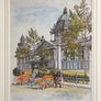 Framed Belfast City Hall artwork by R. Mulree Image 4