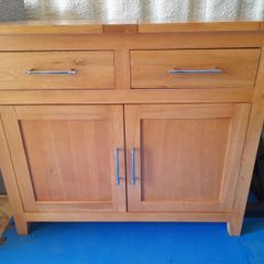 solid oak sideboard/ cabinet