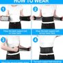 Heated Back Support Belt, Self Heating Lower Back Support Belt For Men & Women, Magnetic Therapy Lumbar Support Belt, Ideal for Back Pain Relief, Tummy Control Belt Image 3