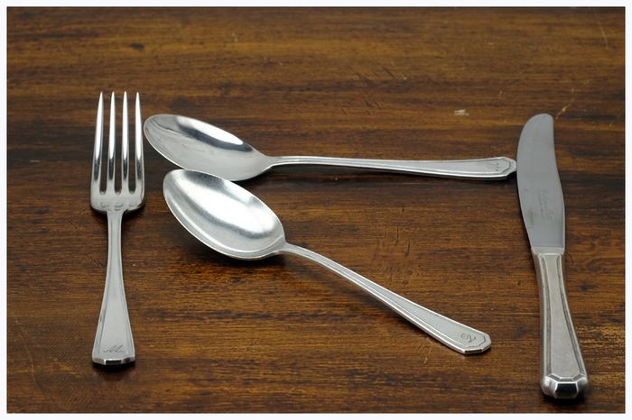 Silver Plated Cutlery Set 36 Pce Set Monogrammed
