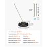 15" Pressure Washer Surface Cleaner, Plastic Pressure Washer Attachments with 4 Wheels, 4000 Max PSI, 1/4 Quick Connector, 2 Spray Nozzles Image 4