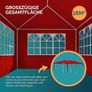 3 x 6 Gazebo  Marquee Party Tent Window Garden Tent Red   Free Delivery Image 2