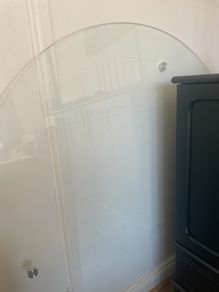 glass table top 120cm