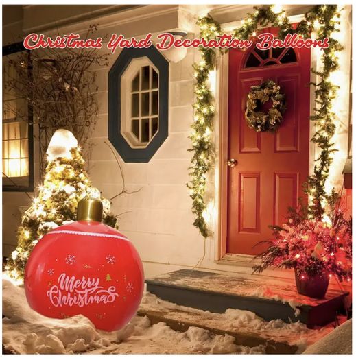 Giant Inflatable Christmas Bauble