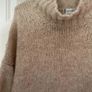 jumper long jumper freesize beige turtle neck curved front Image 10