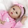 Reborn Doll Baby Girls Realistic 22inches 55cm Reborn Babies Handmade Soft Silicone Vinyl Beautiful Newborn Baby Dolls Real Life Baby Dolls (FREE POSTAGE) Image 2