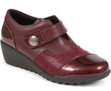 Pavers UK 6 brand new shoes wedges in Burgundy super comfy