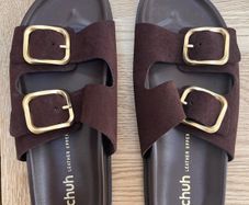Brown Birkenstock style sandal