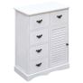 Sideboard with 10 Drawers White 113x30x79 cm Wood Image 10