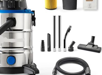 30L Wet and Dry Vacuum Cleaner with Power Take Off