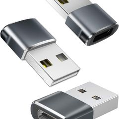 USB C to USB Adaptor, USB to USB C Adapter 3Pack, Type C Female to A Male Charger Cable Converter Compatible with Mbook, Notebook, Tablet, Smartphone, Airpods,Galaxy S23 S24 A34, iPad 10 Air 4 5