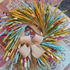 Decor bright colourful wreath