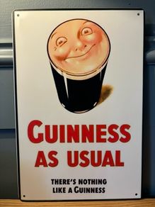 Guinness Tin Metal Sign