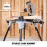 Chop Saw Stand Universal Fitting (AKA Chop Saw Table, Saw Bench) - Height Adjustable - 3M Extendable Arms & Supports Up To 225 kg - Highly Portable with Telescopic Folding Legs (FREE POSTAGE) Image 5